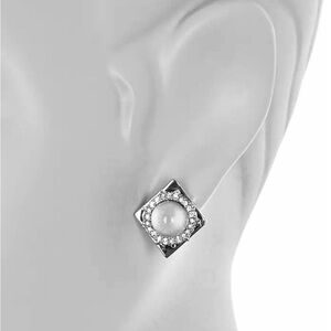 Alexis Bittar Single Stone Halo Stud Earring